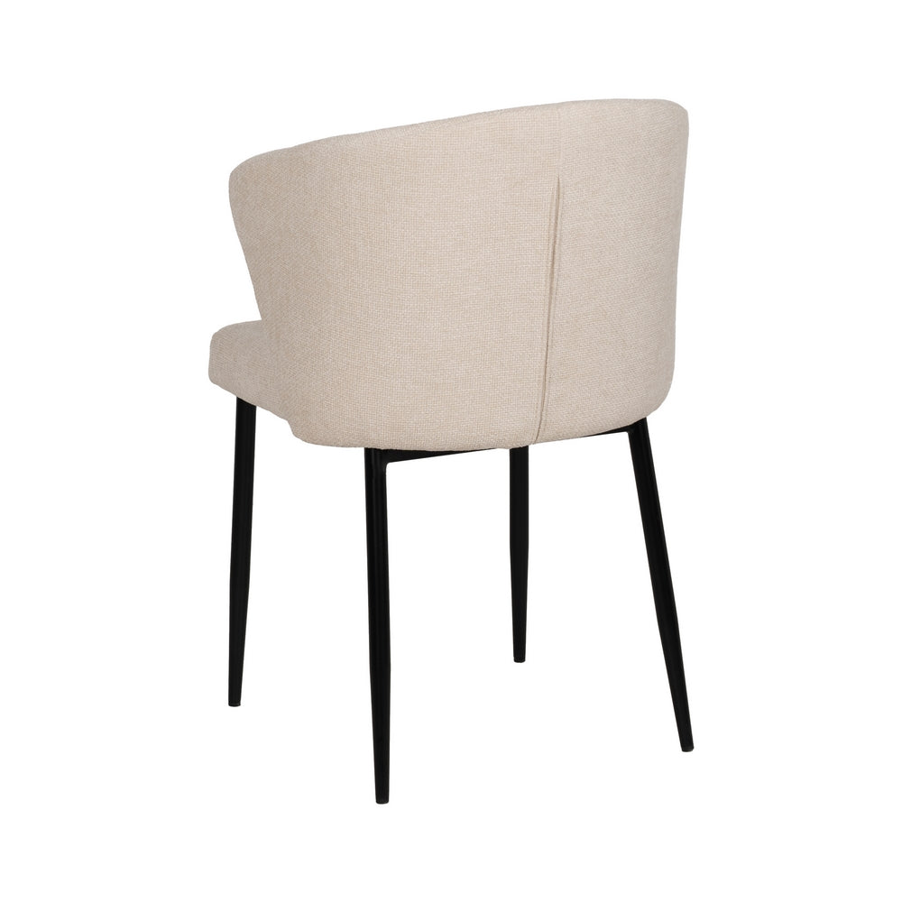 SILLA BLANCO TEJIDO-METAL CONTRACT 52,50 X 55 X 80 CM