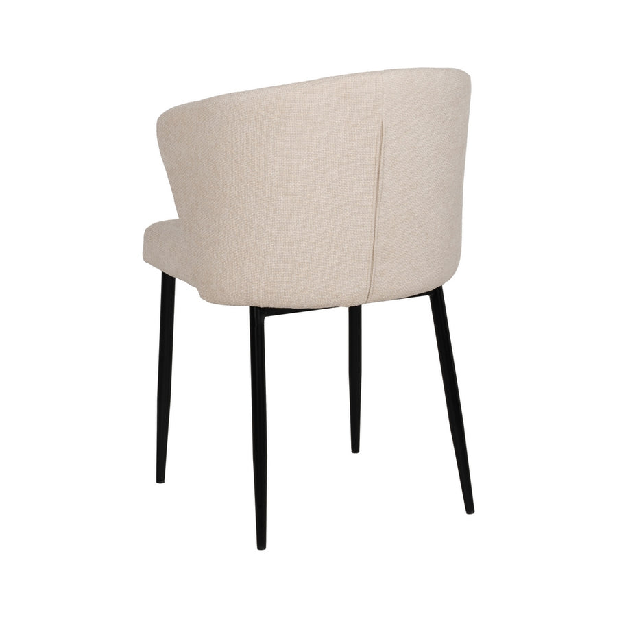 SILLA BLANCO TEJIDO-METAL CONTRACT 52,50 X 55 X 80 CM