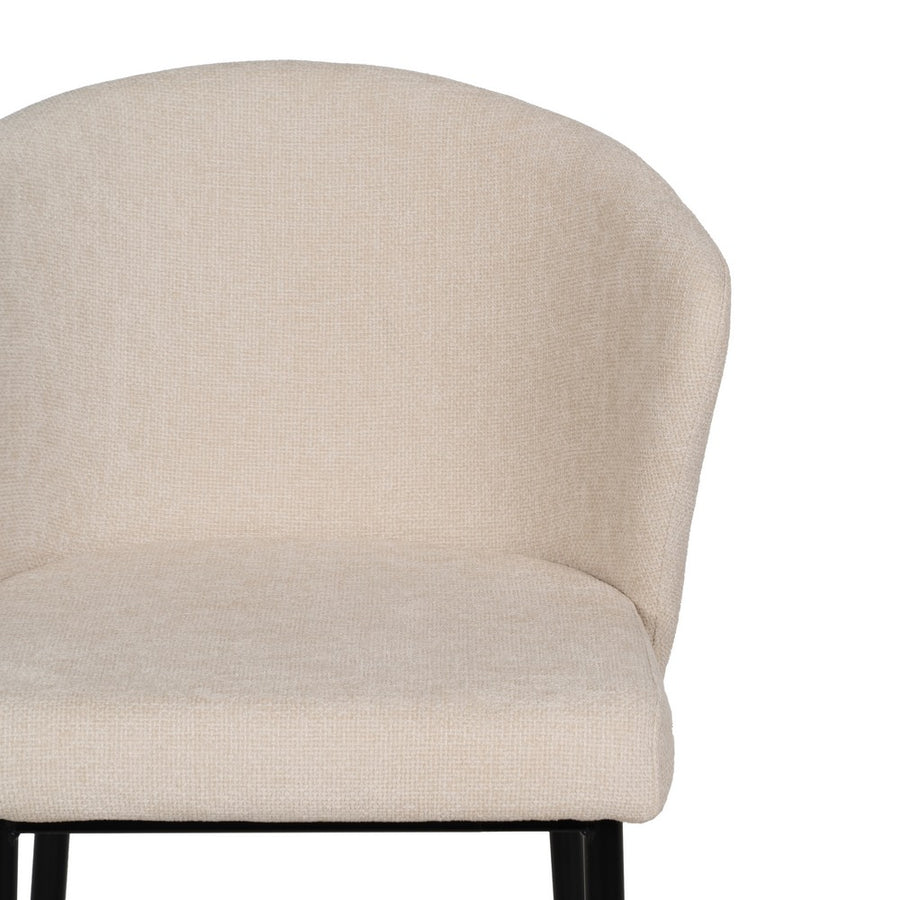 SILLA BLANCO TEJIDO-METAL CONTRACT 52,50 X 55 X 80 CM