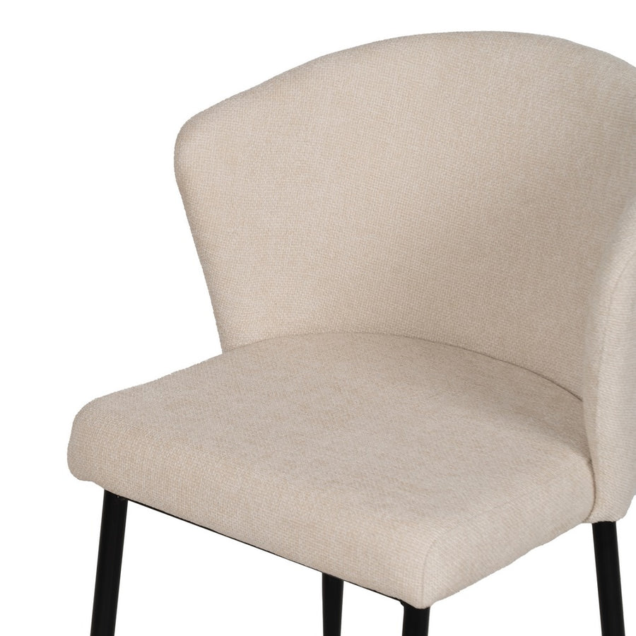 SILLA BLANCO TEJIDO-METAL CONTRACT 52,50 X 55 X 80 CM