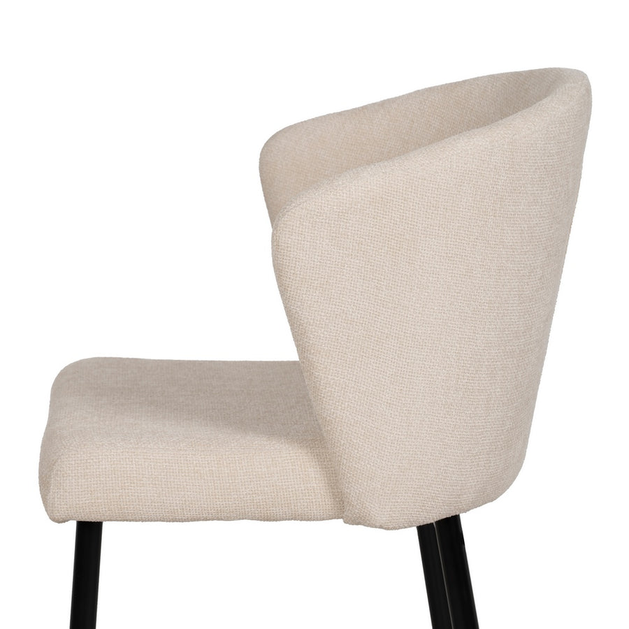 SILLA BLANCO TEJIDO-METAL CONTRACT 52,50 X 55 X 80 CM