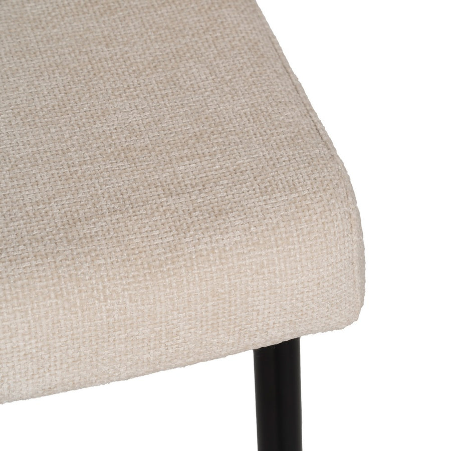 SILLA BLANCO TEJIDO-METAL CONTRACT 52,50 X 55 X 80 CM