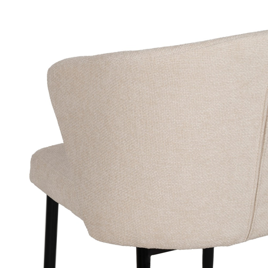 SILLA BLANCO TEJIDO-METAL CONTRACT 52,50 X 55 X 80 CM
