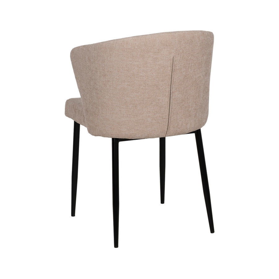 SILLA BEIGE TEJIDO-METAL CONTRACT 52,50 X 55 X 80 CM
