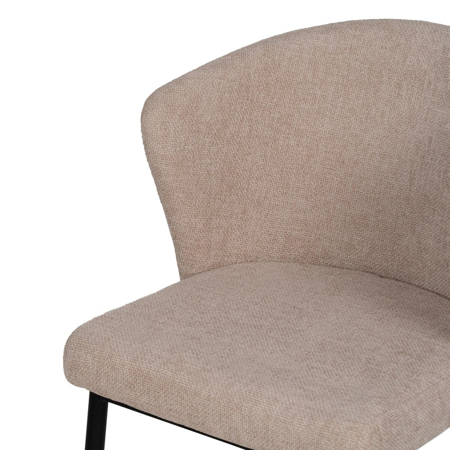 SILLA BEIGE TEJIDO-METAL CONTRACT 52,50 X 55 X 80 CM