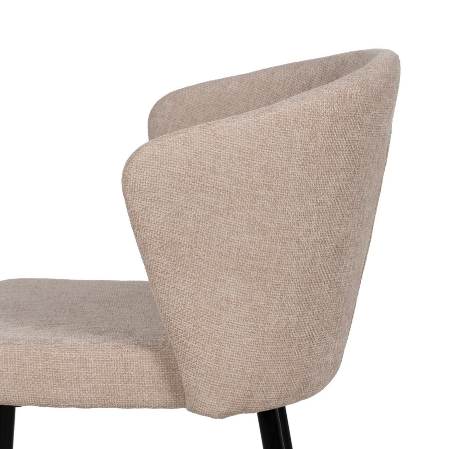 SILLA BEIGE TEJIDO-METAL CONTRACT 52,50 X 55 X 80 CM