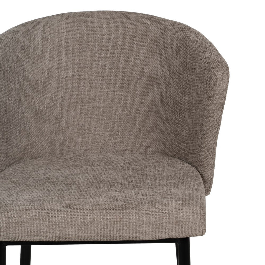 SILLA TAUPE TEJIDO-METAL CONTRACT 52,50 X 55 X 80 CM
