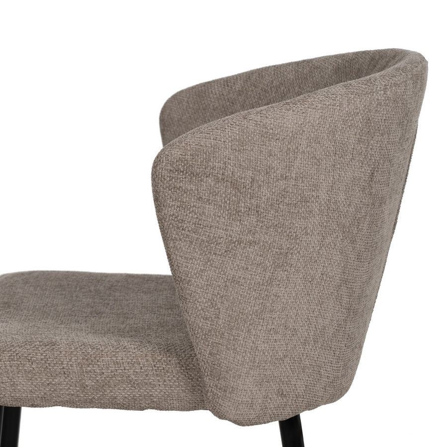 SILLA TAUPE TEJIDO-METAL CONTRACT 52,50 X 55 X 80 CM