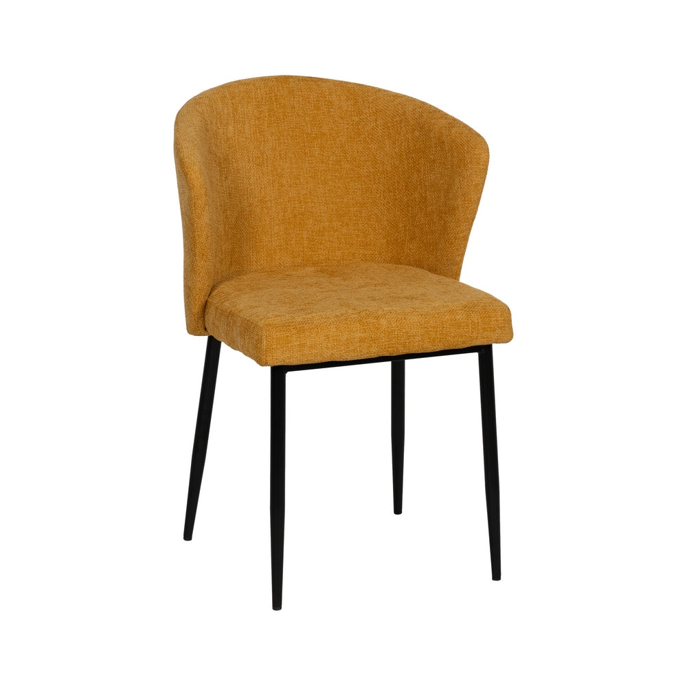 SILLA AMARILLO TEJIDO-METAL CONTRACT 52,50 X 55 X 80 CM