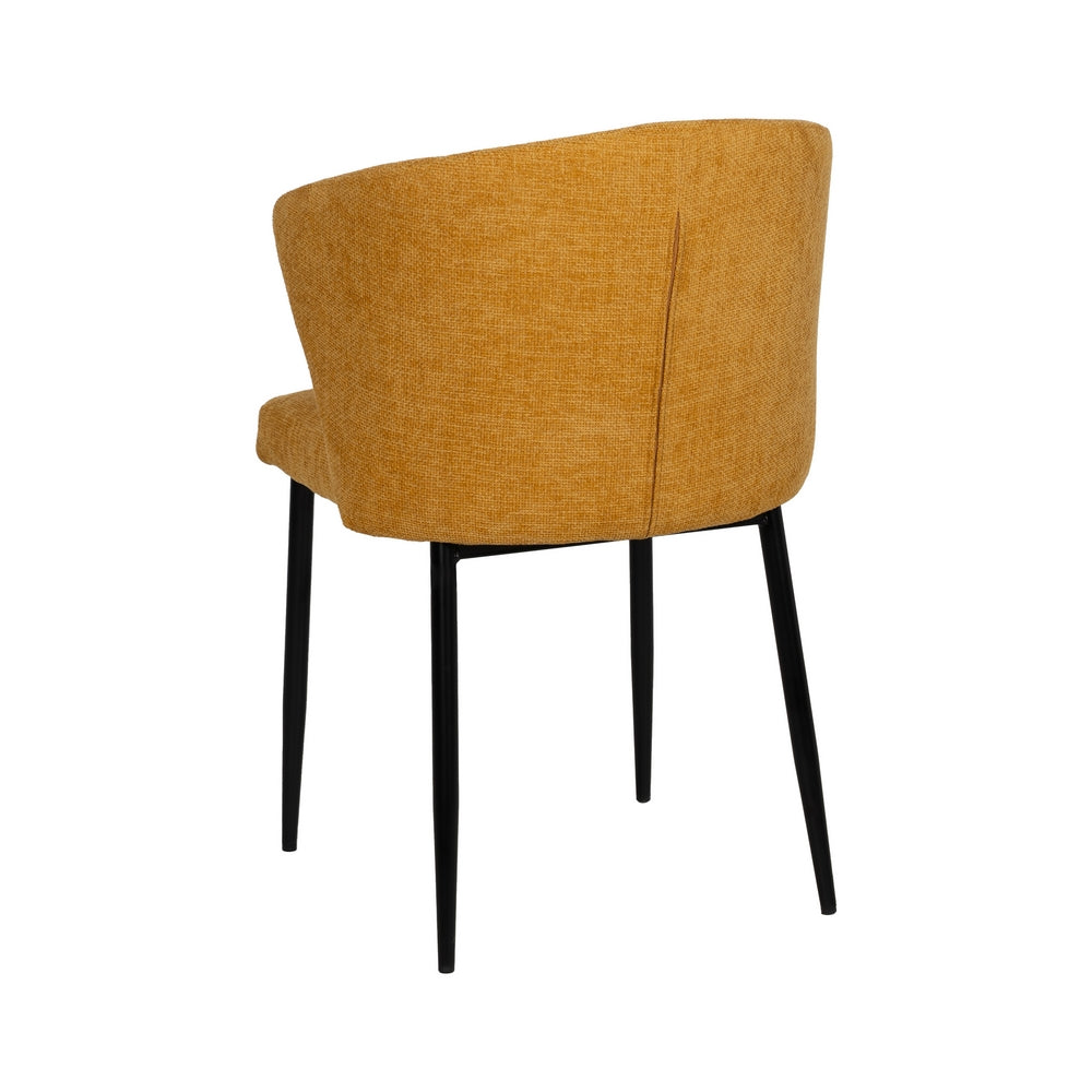 SILLA AMARILLO TEJIDO-METAL CONTRACT 52,50 X 55 X 80 CM