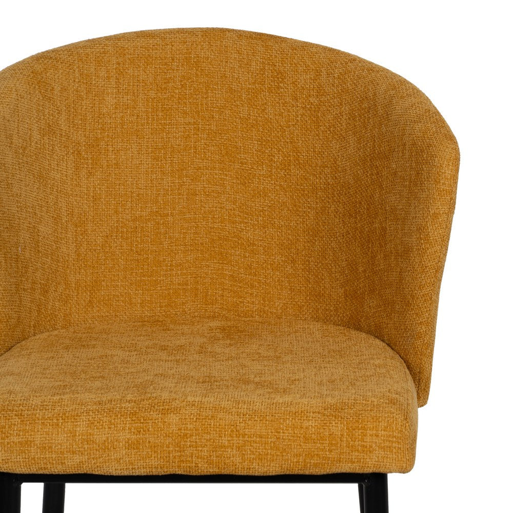 SILLA AMARILLO TEJIDO-METAL CONTRACT 52,50 X 55 X 80 CM