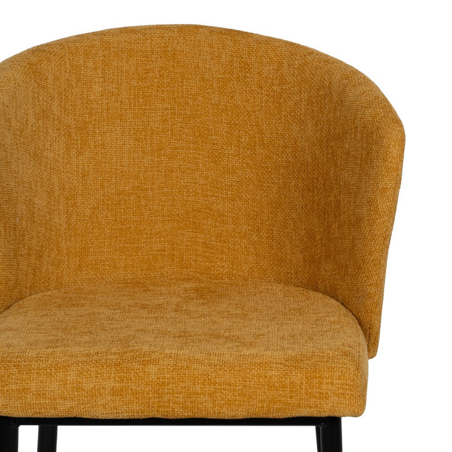 SILLA AMARILLO TEJIDO-METAL CONTRACT 52,50 X 55 X 80 CM