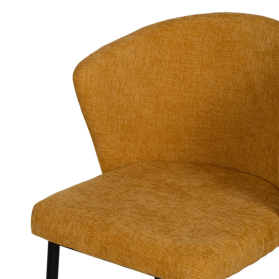 SILLA AMARILLO TEJIDO-METAL CONTRACT 52,50 X 55 X 80 CM