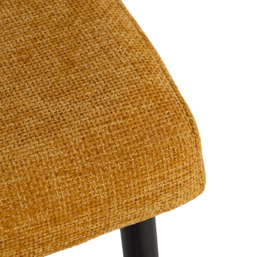 SILLA AMARILLO TEJIDO-METAL CONTRACT 52,50 X 55 X 80 CM