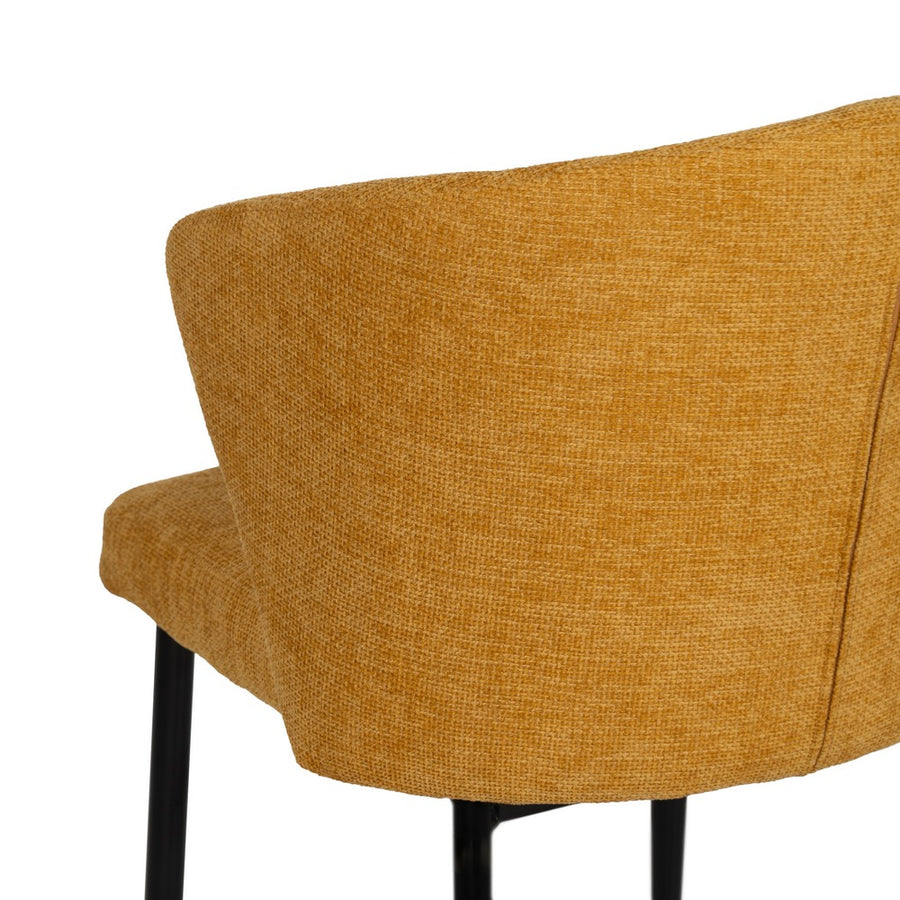 SILLA AMARILLO TEJIDO-METAL CONTRACT 52,50 X 55 X 80 CM
