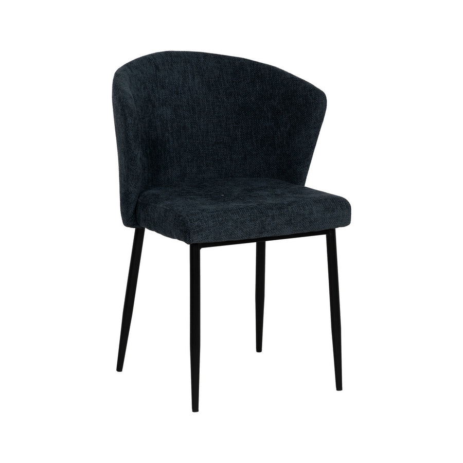 SILLA AZUL TEJIDO-METAL CONTRACT 52,50 X 55 X 80 CM