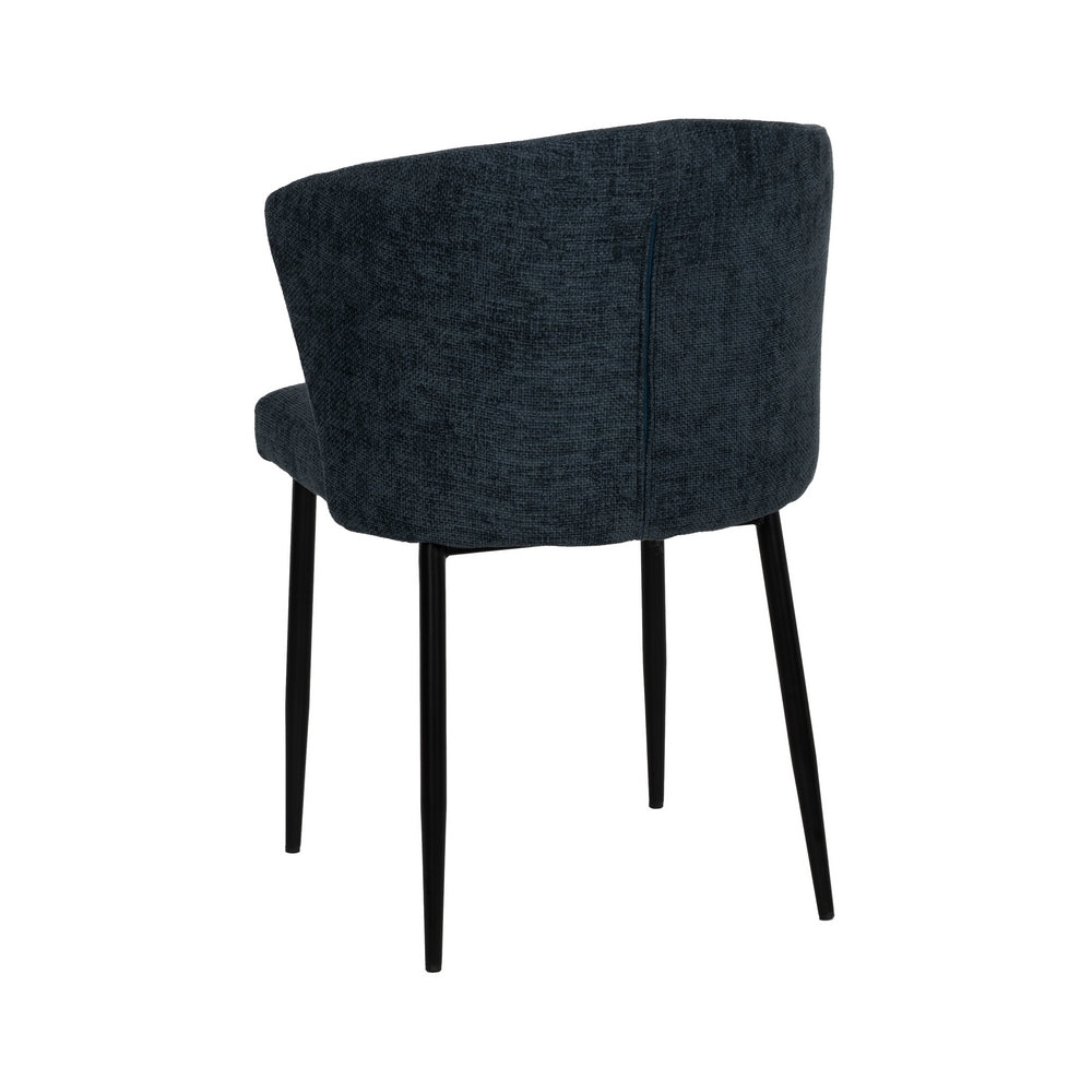 SILLA AZUL TEJIDO-METAL CONTRACT 52,50 X 55 X 80 CM