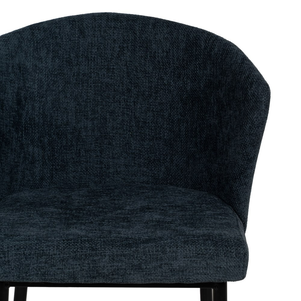 SILLA AZUL TEJIDO-METAL CONTRACT 52,50 X 55 X 80 CM