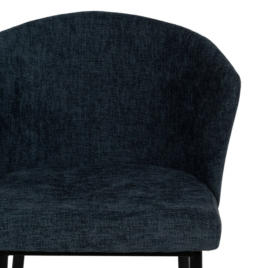 SILLA AZUL TEJIDO-METAL CONTRACT 52,50 X 55 X 80 CM