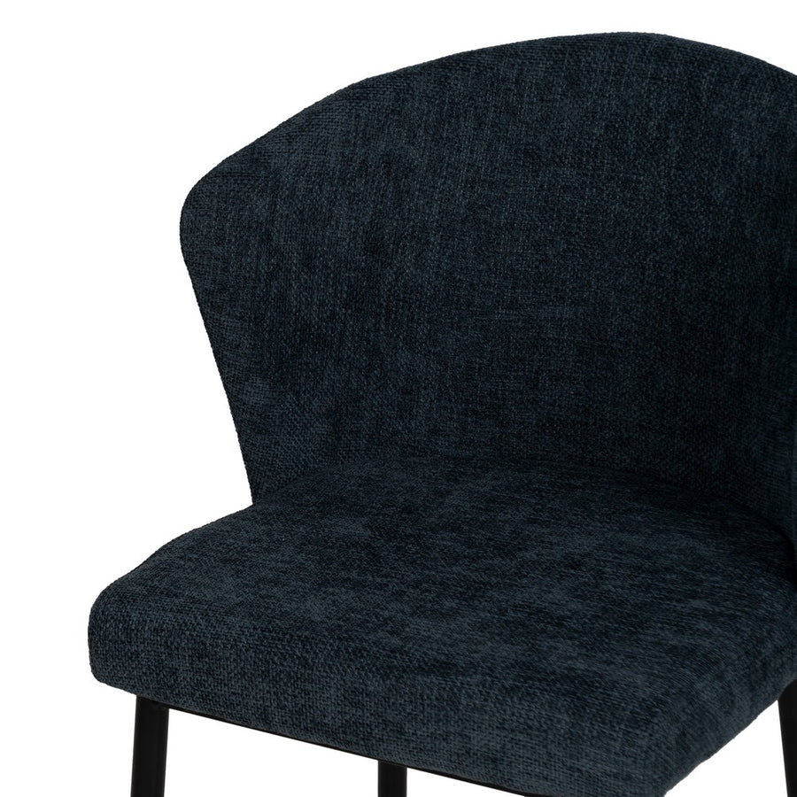 SILLA AZUL TEJIDO-METAL CONTRACT 52,50 X 55 X 80 CM