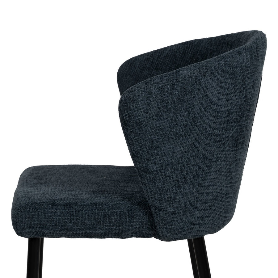 SILLA AZUL TEJIDO-METAL CONTRACT 52,50 X 55 X 80 CM