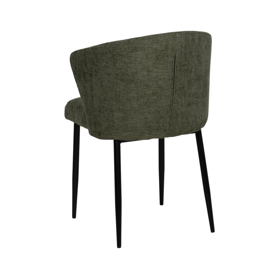 SILLA VERDE TEJIDO-METAL CONTRACT 52,50 X 55 X 80 CM