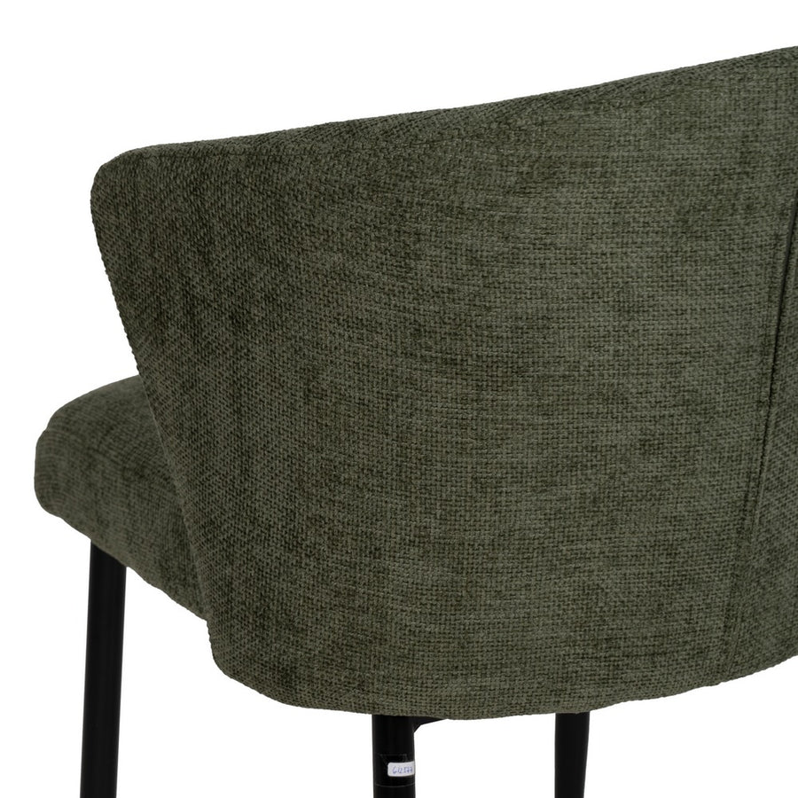 SILLA VERDE TEJIDO-METAL CONTRACT 52,50 X 55 X 80 CM