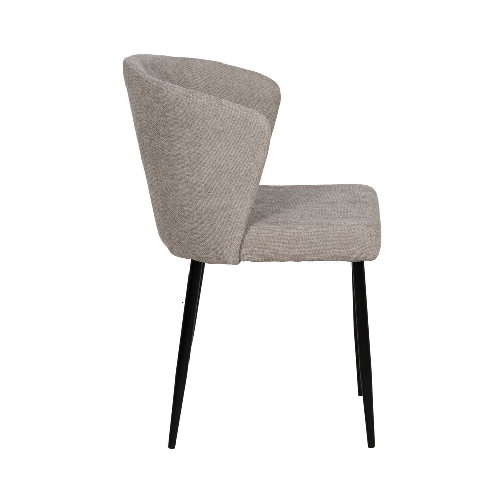 SILLA GRIS TEJIDO-METAL CONTRACT 52,50 X 55 X 80 CM