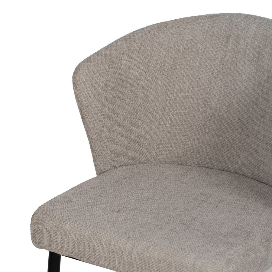 SILLA GRIS TEJIDO-METAL CONTRACT 52,50 X 55 X 80 CM