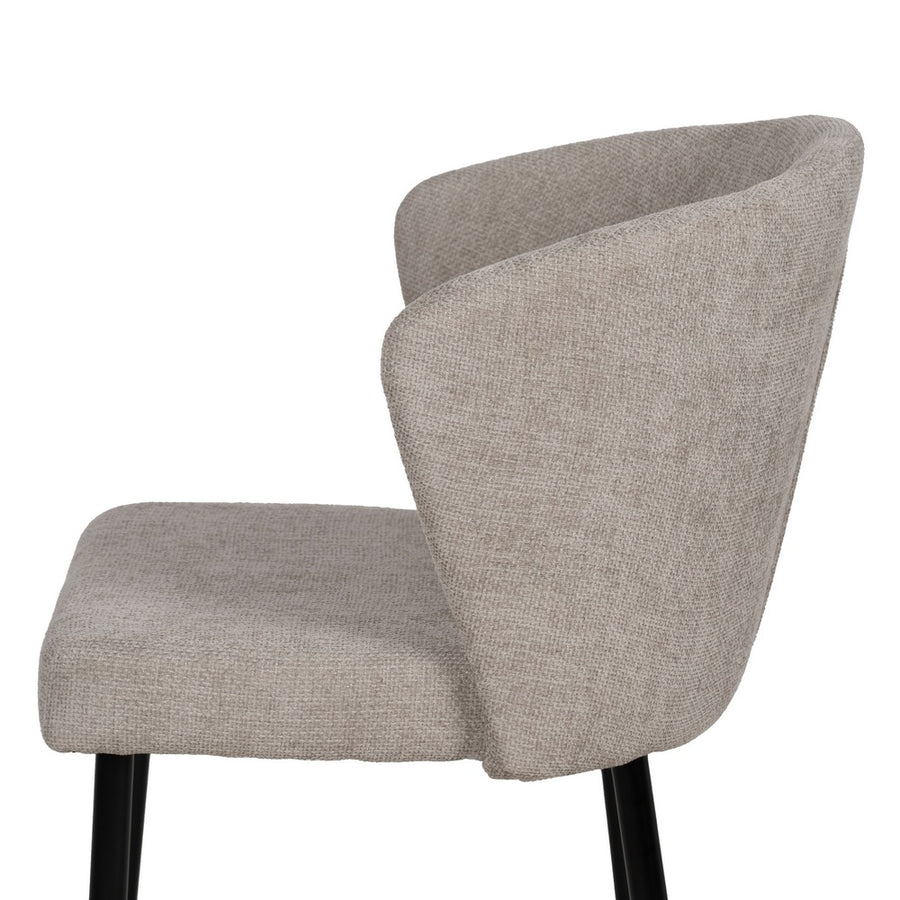 SILLA GRIS TEJIDO-METAL CONTRACT 52,50 X 55 X 80 CM