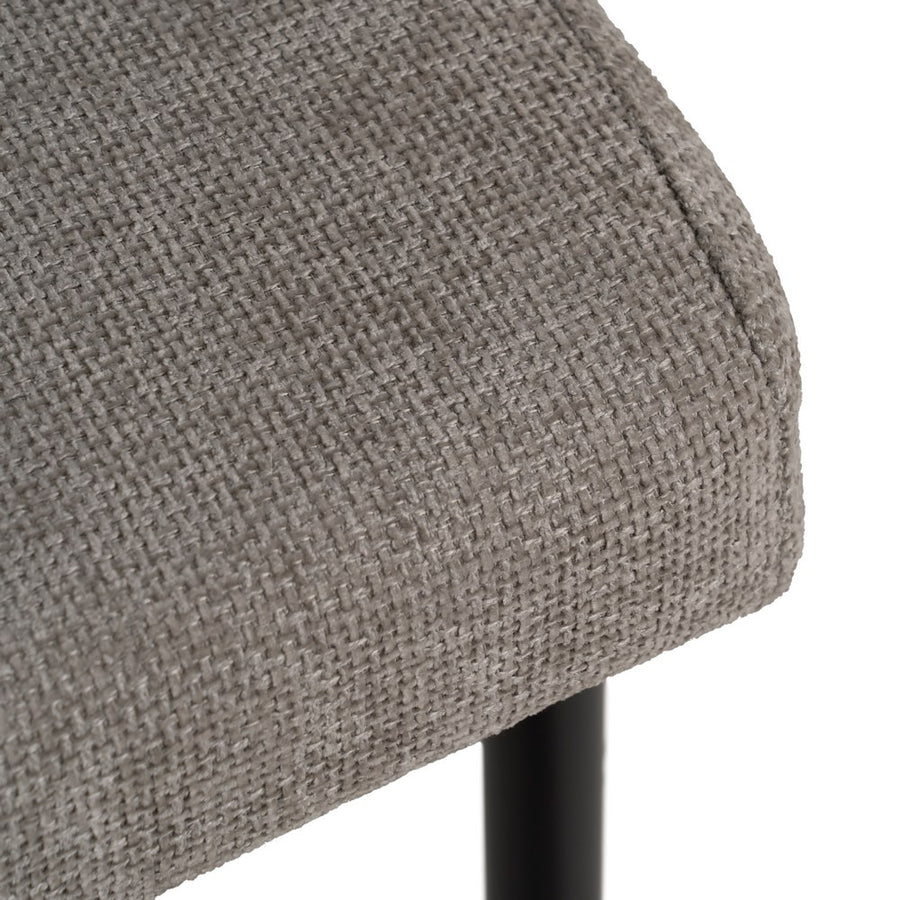 SILLA GRIS TEJIDO-METAL CONTRACT 52,50 X 55 X 80 CM