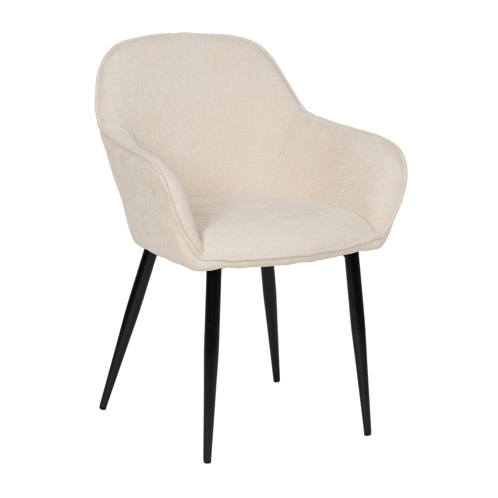 SILLA BLANCO TEJIDO-METAL CONTRACT 61 X 59,50 X 83 CM