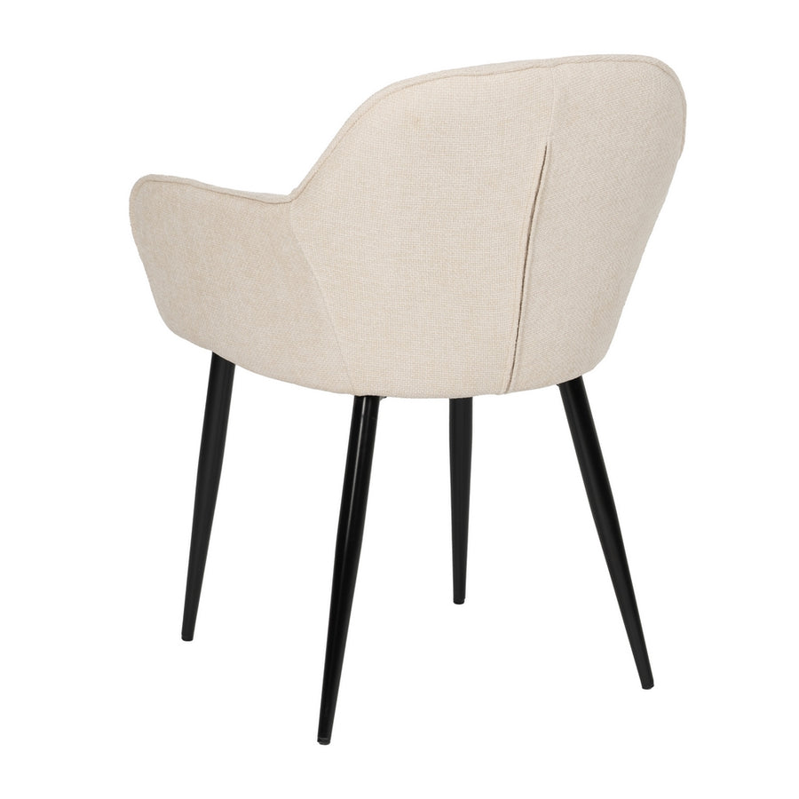 SILLA BLANCO TEJIDO-METAL CONTRACT 61 X 59,50 X 83 CM