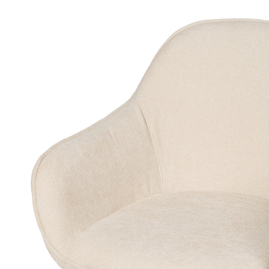 SILLA BLANCO TEJIDO-METAL CONTRACT 61 X 59,50 X 83 CM