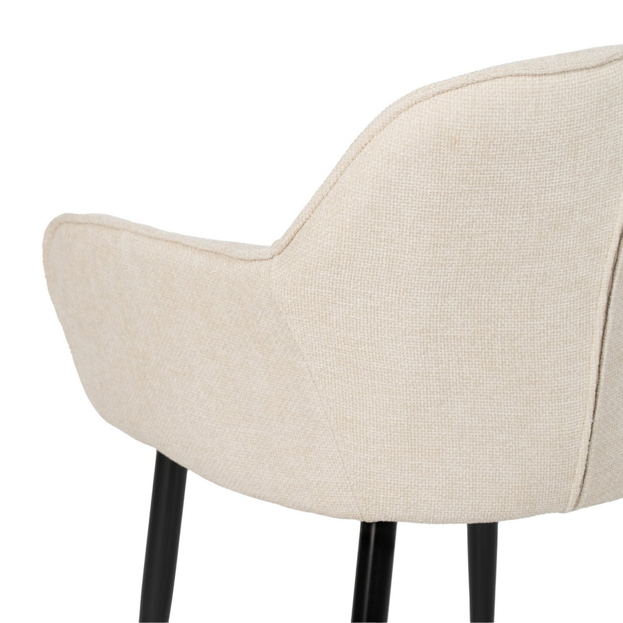 SILLA BLANCO TEJIDO-METAL CONTRACT 61 X 59,50 X 83 CM