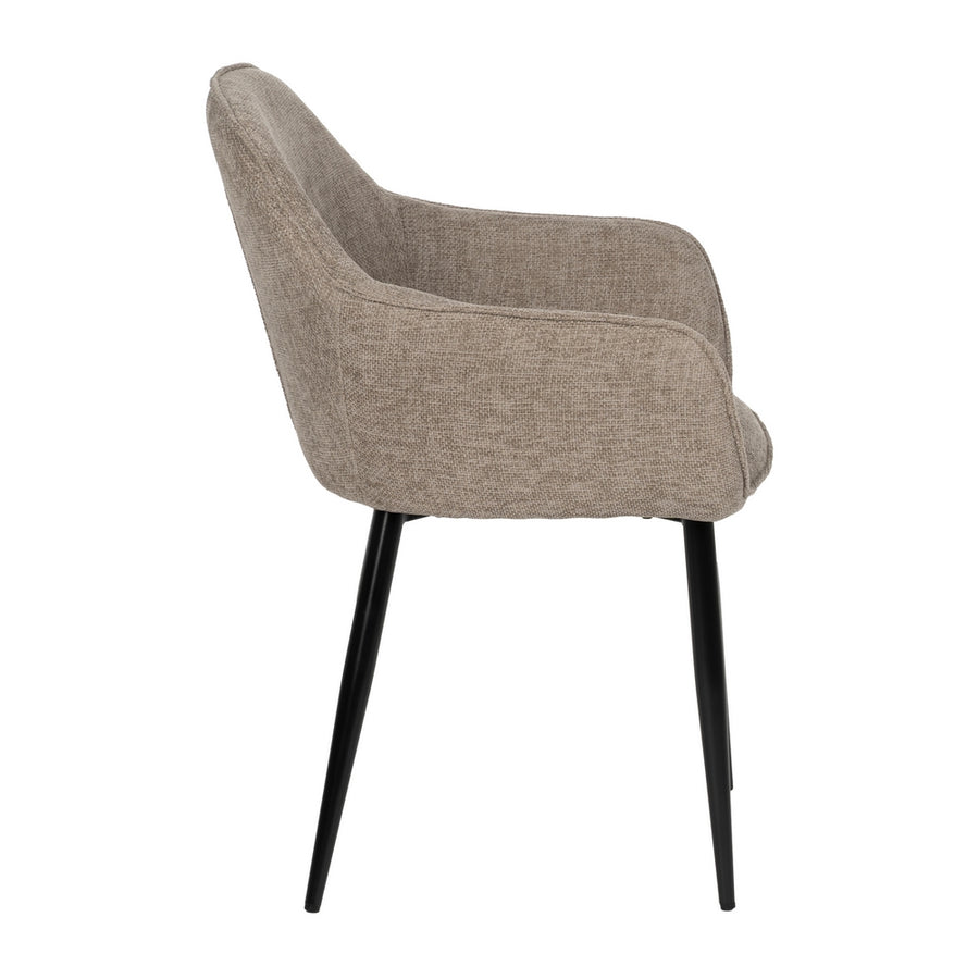 SILLA TAUPE TEJIDO-METAL CONTRACT 61 X 59,50 X 83 CM