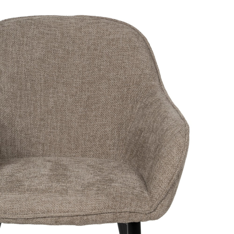 SILLA TAUPE TEJIDO-METAL CONTRACT 61 X 59,50 X 83 CM