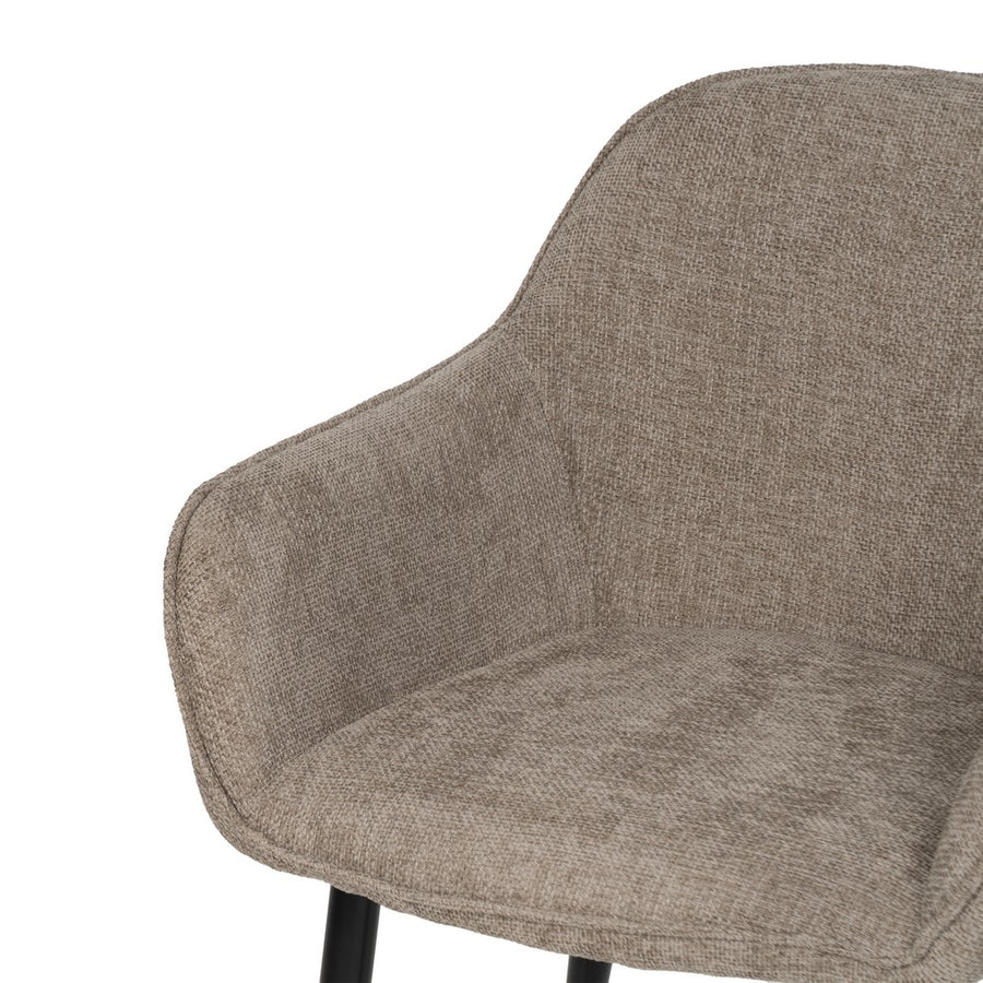 SILLA TAUPE TEJIDO-METAL CONTRACT 61 X 59,50 X 83 CM