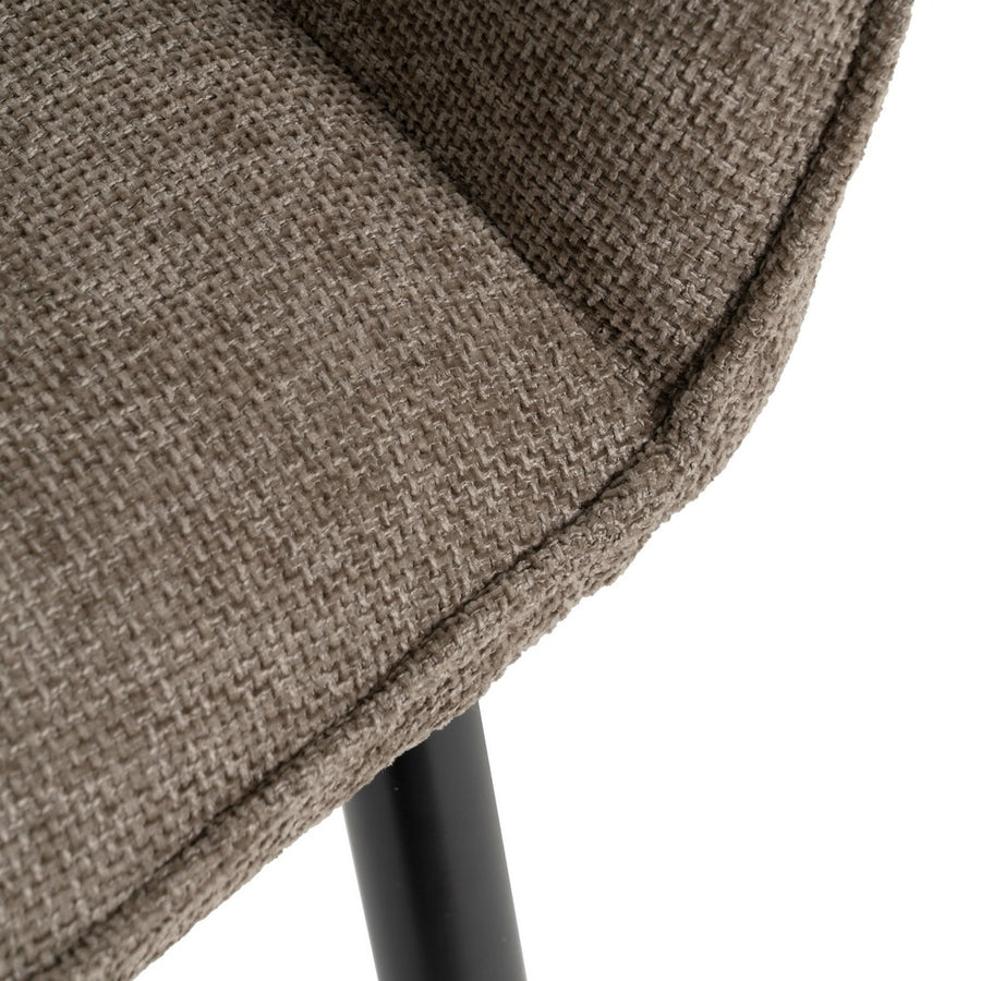 SILLA TAUPE TEJIDO-METAL CONTRACT 61 X 59,50 X 83 CM