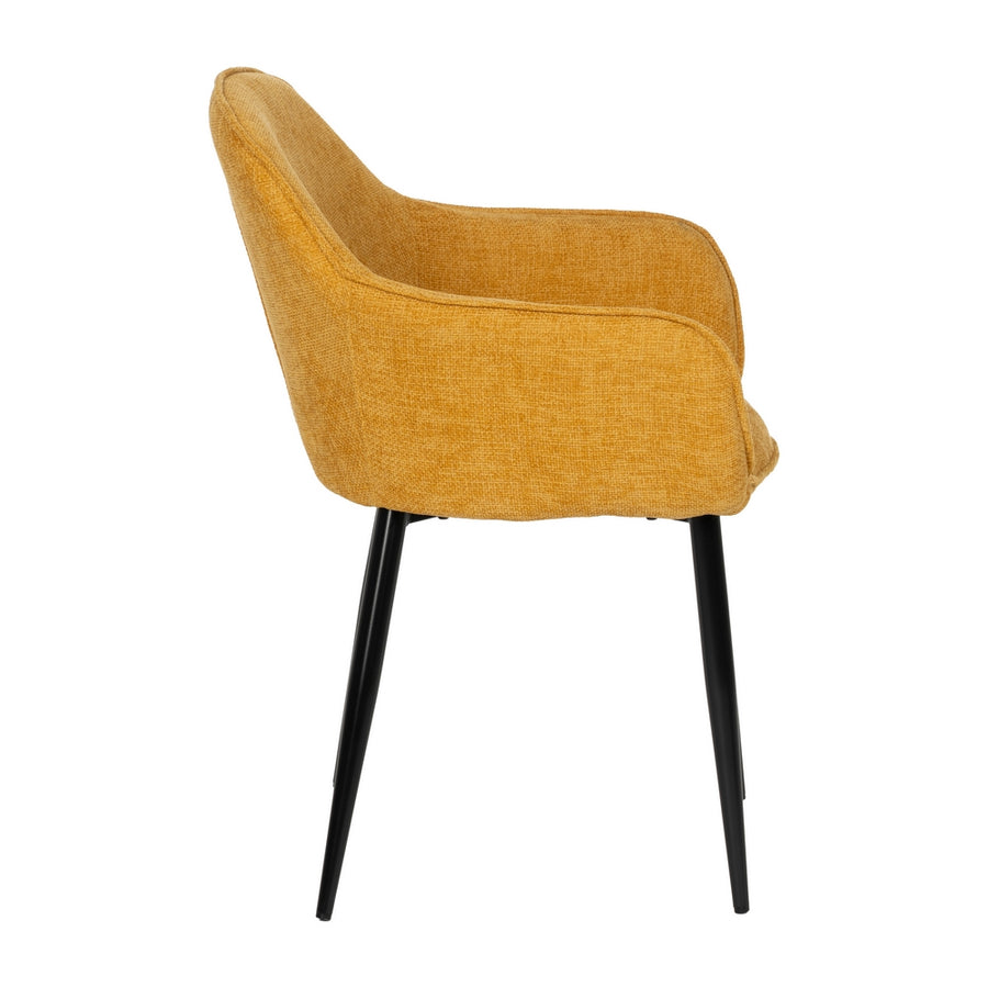 SILLA AMARILLO TEJIDO-METAL CONTRACT 61 X 59,50 X 83 CM