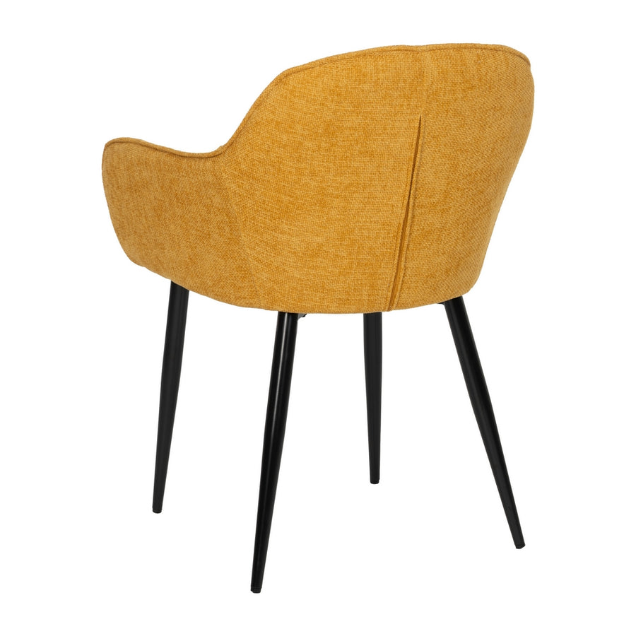 SILLA AMARILLO TEJIDO-METAL CONTRACT 61 X 59,50 X 83 CM