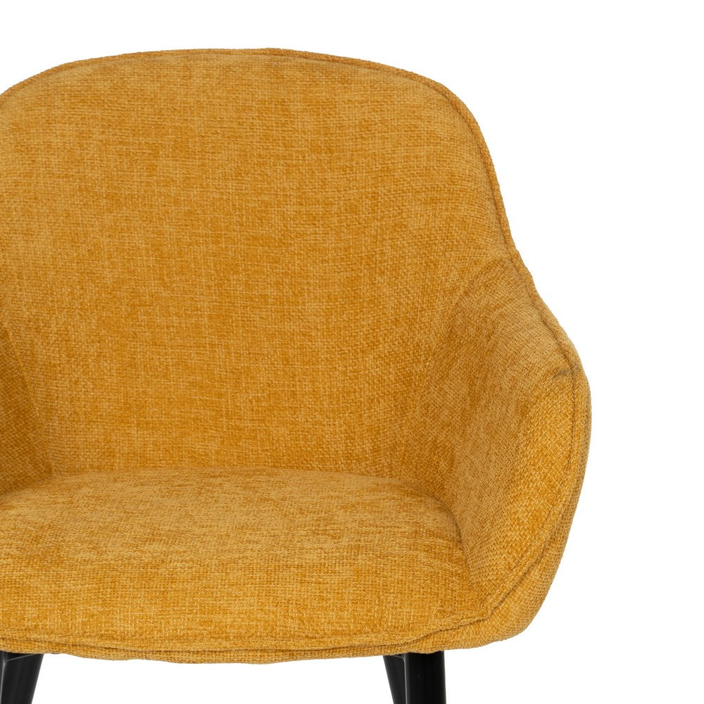 SILLA AMARILLO TEJIDO-METAL CONTRACT 61 X 59,50 X 83 CM