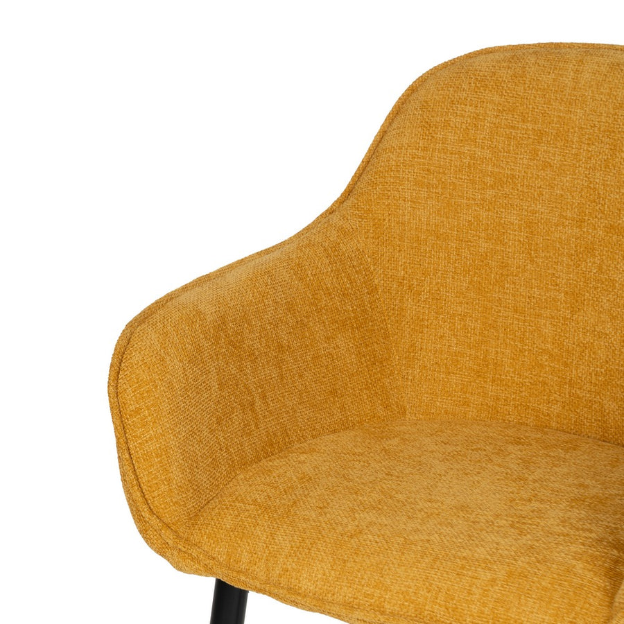 SILLA AMARILLO TEJIDO-METAL CONTRACT 61 X 59,50 X 83 CM