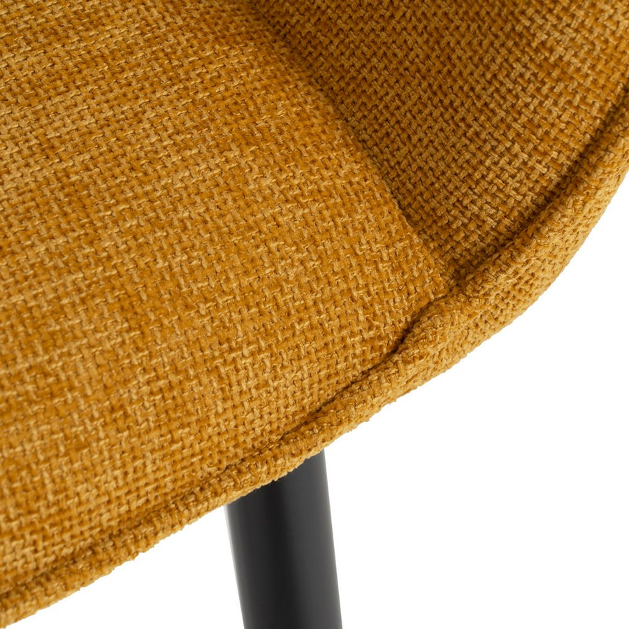 SILLA AMARILLO TEJIDO-METAL CONTRACT 61 X 59,50 X 83 CM