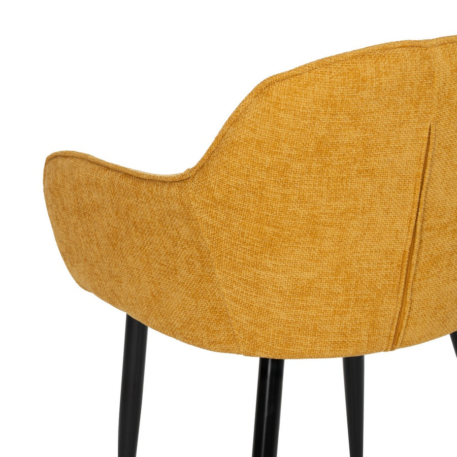 SILLA AMARILLO TEJIDO-METAL CONTRACT 61 X 59,50 X 83 CM