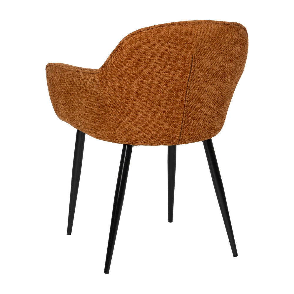 SILLA MARRÓN TEJIDO-METAL CONTRACT 61 X 59,50 X 83 CM