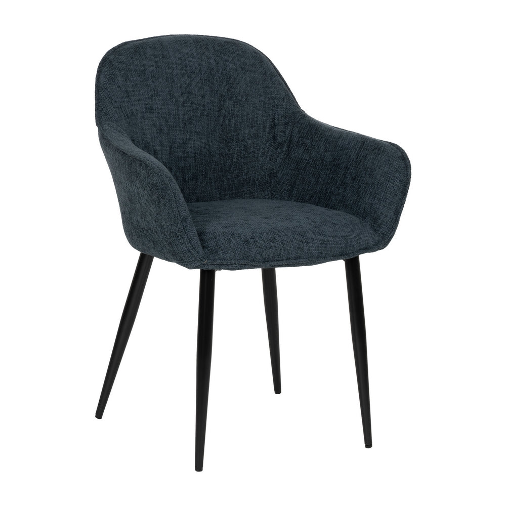 SILLA AZUL TEJIDO-METAL CONTRACT 61 X 59,50 X 83 CM