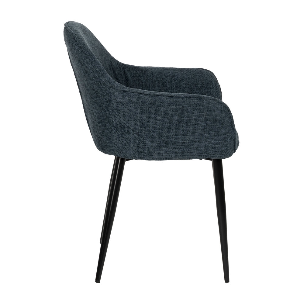 SILLA AZUL TEJIDO-METAL CONTRACT 61 X 59,50 X 83 CM