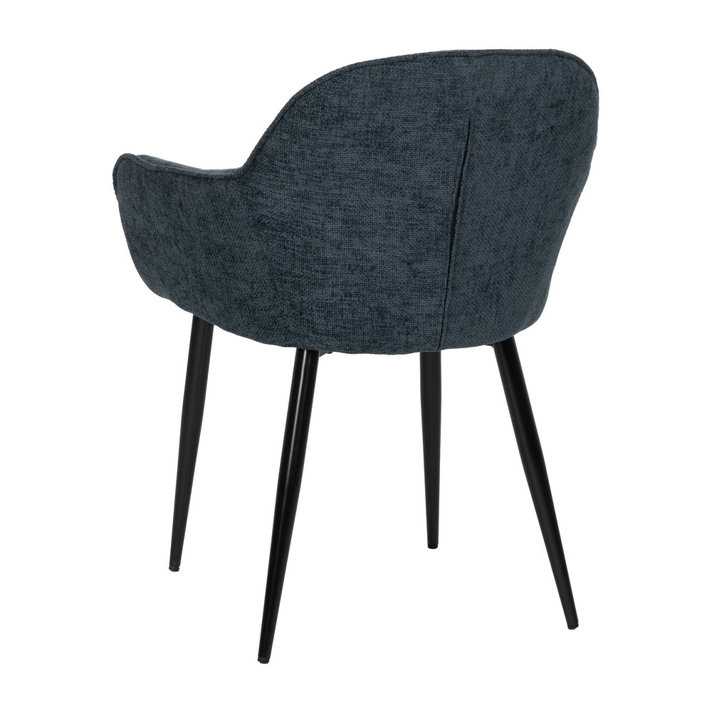 SILLA AZUL TEJIDO-METAL CONTRACT 61 X 59,50 X 83 CM