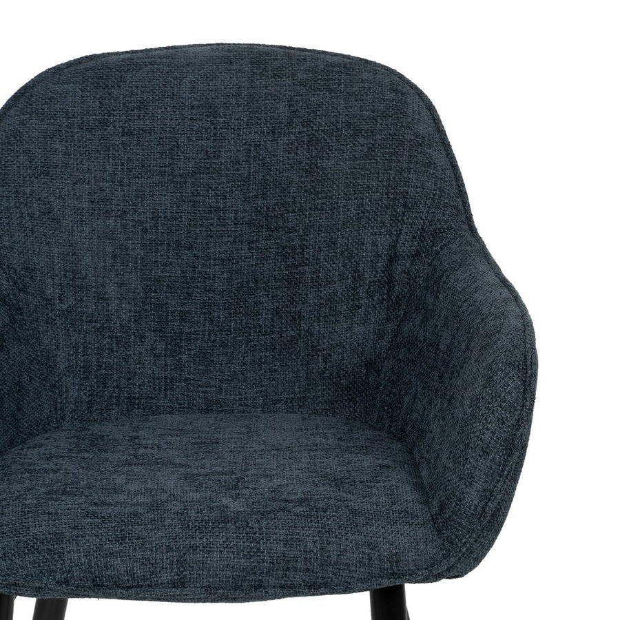 SILLA AZUL TEJIDO-METAL CONTRACT 61 X 59,50 X 83 CM